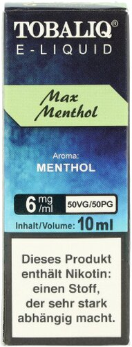 Tobaliq E-Liquid Max Menthol 10ml 6mg Tobaliq E-Liquid Max Menthol 10ml 6mg