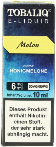 Tobaliq E-Liquid Melon 10ml 6mg Tobaliq E-Liquid Melon 10ml 6mg