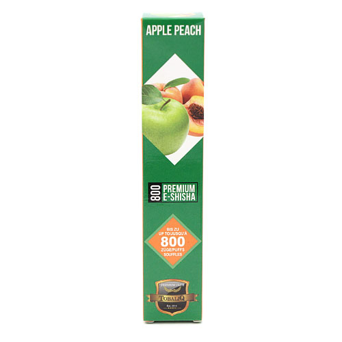 Tobaliq Einweg E-Shisha Apple Peach 800 Züge ohne Nikotin Tobaliq Einweg E-Shisha Apple Peach 800 Züge ohne Nikotin