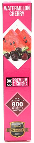 Tobaliq Einweg E-Shisha Watermelon Cherry 800 Züge ohne Nikotin
