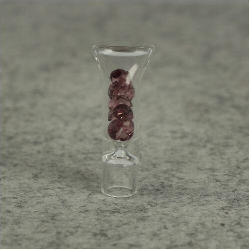 TobaliQ Glas-Zigarettenhalter Lila