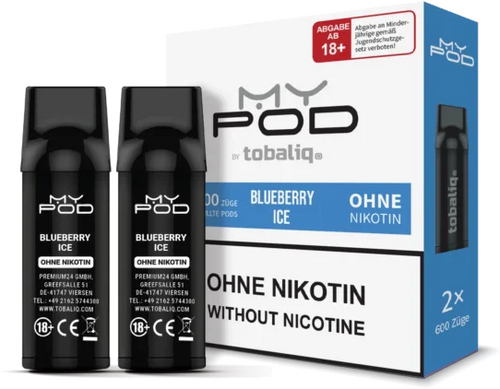 TobaliQ MyPOD Blueberry Ice 2x2ml Pods Nikotinfrei