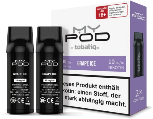 TobaliQ MyPOD Grape Ice 2x2ml Pods 10mg/ml