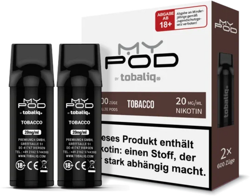 TobaliQ MyPOD Tobacco 2x2ml Pods 20mg/ml