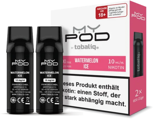TobaliQ MyPOD Watermelon Ice 2x2ml Pods 10mg/ml