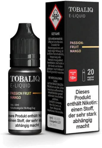 TobaliQ Nikotinsalz E-Liquid Passionfruit Mango 20mg