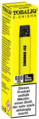 Tobaliq Smile Einweg E-Shisha Banana Ice 20mg Tobaliq Smile Einweg E-Shisha Banana Ice 20mg