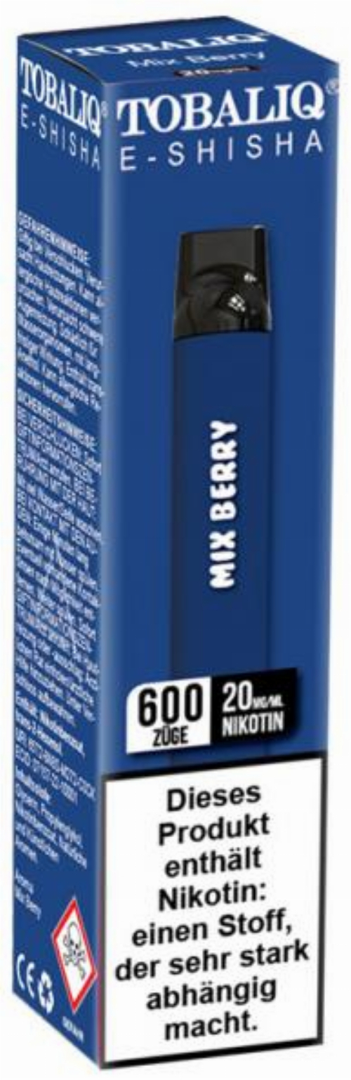 Tobaliq Smile Einweg E-Shisha Mix Berry 20mg Tobaliq Smile Einweg E-Shisha Mix Berry 20mg