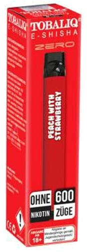 Tobaliq Smile Einweg E-Shisha Peach with Strawberry Ice ohne Nikotin Tobaliq Smile Einweg E-Shisha Peach with Strawberry Ice ohne Nikotin