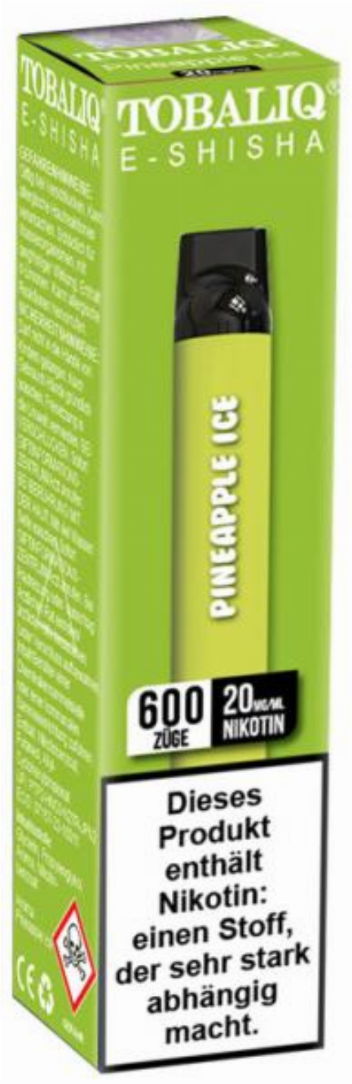 Tobaliq Smile Einweg E-Shisha Pineapple Ice 20mg Tobaliq Smile Einweg E-Shisha Pineapple Ice 20mg
