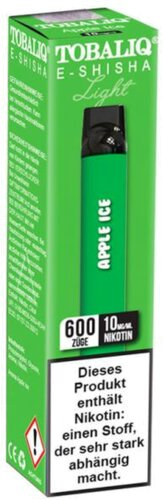 Tobaliq Smile Light Einweg E-Shisha Apple Ice 10mg Tobaliq Smile Light Einweg E-Shisha Apple Ice 10mg