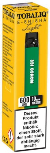 Tobaliq Smile Light Einweg E-Shisha Mango Ice 10mg Tobaliq Smile Light Einweg E-Shisha Mango Ice 10mg