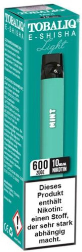 Tobaliq Smile Light Einweg E-Shisha Mint 10mg