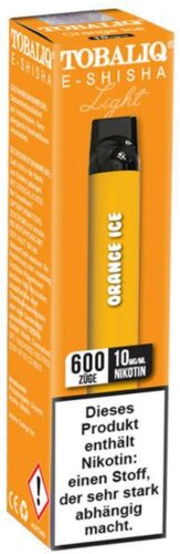Tobaliq Smile Light Einweg E-Shisha Orange Ice 10mg Tobaliq Smile Light Einweg E-Shisha Orange Ice 10mg