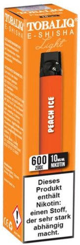 Tobaliq Smile Light Einweg E-Shisha Peach Ice 10mg Tobaliq Smile Light Einweg E-Shisha Peach Ice 10mg