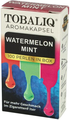 Tobaliq Watermelon Mint Aromakapseln 1x100 Stück mit Stick