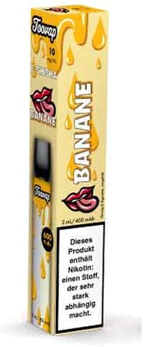 Toovap Einweg E-Shisha Banane 10mg max. 600 Züge