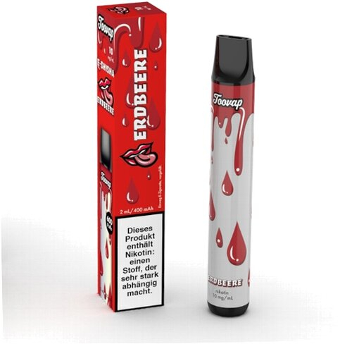 Toovap Einweg E-Shisha Erdbeere 10 mg Nikotin max. 600 Züge
