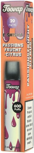 Toovap Einweg E-Shisha Passionsfrucht-Citrus 20mg max. 600 Züge