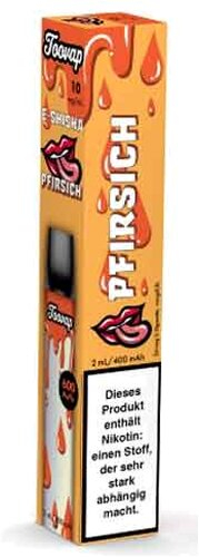 Toovap Einweg E-Shisha Pfirsich 10mg max. 600 Züge