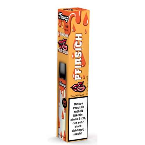 Toovap Einweg E-Shisha Pfirsich 10mg max. 600 Züge Toovap Einweg E-Shisha Pfirsich 10mg max. 600 Züge