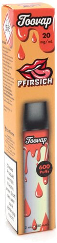 Toovap Einweg E-Shisha Pfirsich 20mg max. 600 Züge Toovap Einweg E-Shisha Pfirsich 20mg max. 600 Züge