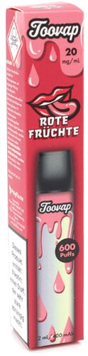 Toovap Einweg E-Shisha Rote Früchte 20mg max. 600 Züge Toovap Einweg E-Shisha Rote Früchte 20mg max. 600 Züge