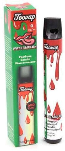 Toovap Einweg E-Shisha Wassermelone 0mg max. 600 Züge Toovap Einweg E-Shisha Wassermelone 0mg max. 600 Züge