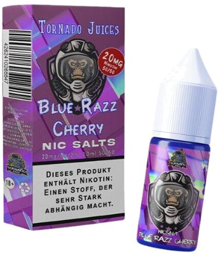 Tornado Juices Blue Razz Cherry Nikotinsalz Liquid 20mg Tornado Juices Blue Razz Cherry Nikotinsalz Liquid 20mg