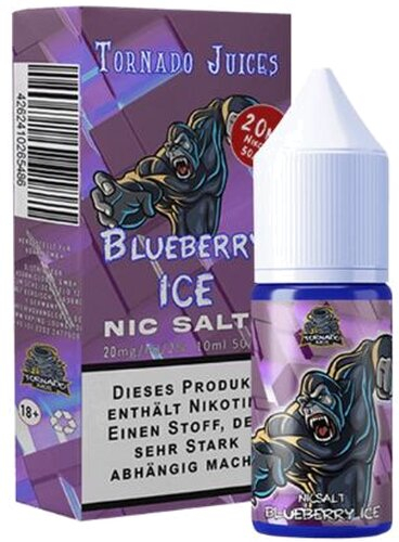 Tornado Juices Blueberry Ice Nikotinsalz Liquid 20mg Tornado Juices Blueberry Ice Nikotinsalz Liquid 20mg