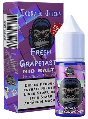 Tornado Juices Fresh Grapetastic Nikotinsalz Liquid 20mg Tornado Juices Fresh Grapetastic Nikotinsalz Liquid 20mg