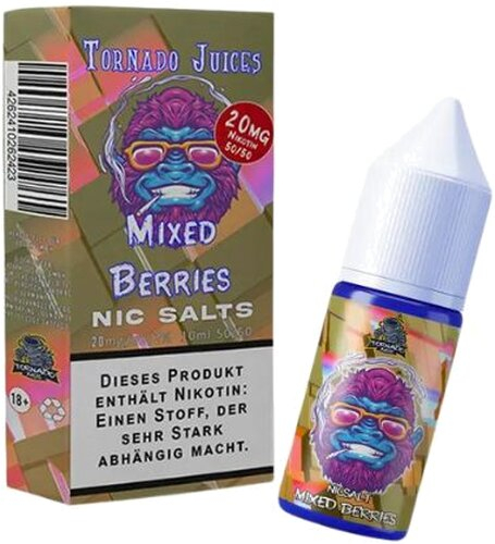Tornado Juices Mixed Berries Nikotinsalz Liquid 20mg Tornado Juices Mixed Berries Nikotinsalz Liquid 20mg
