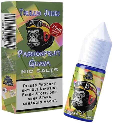 Tornado Juices Passionfruit Guava Nikotinsalz Liquid 20mg Tornado Juices Passionfruit Guava Nikotinsalz Liquid 20mg