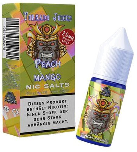 Tornado Juices Peach Mango Nikotinsalz Liquid 20mg Tornado Juices Peach Mango Nikotinsalz Liquid 20mg