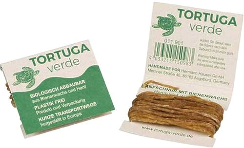 Tortuga verde Anzündschnur aus Hanf und Bienenwachs