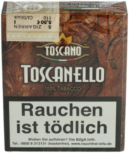 Toscano Toscanello Zigarren 5 Stück Toscano Toscanello Zigarren 5 Stück
