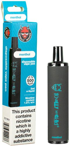 Totally Wicked Menthol Einweg Vape Pen 16 mg/ml Nikotin