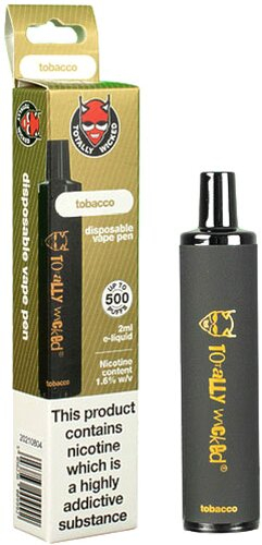 Totally Wicked Tobacco Einweg Vape Pen 16 mg/ml Nikotin