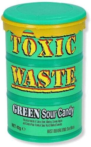 Toxic Waste Green Sour Candy 42g Toxic Waste Green Sour Candy 42g