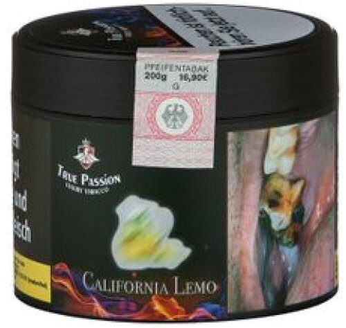 True Passion California Lemo 200g Dose Wasserpfeifentabak True Passion California Lemo 200g Dose Wasserpfeifentabak