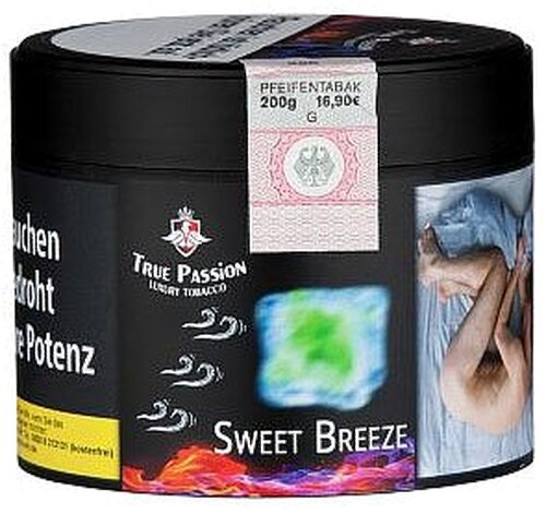 True Passion Sweet Breeze 200g Dose Wasserpfeifentabak True Passion Sweet Breeze 200g Dose Wasserpfeifentabak