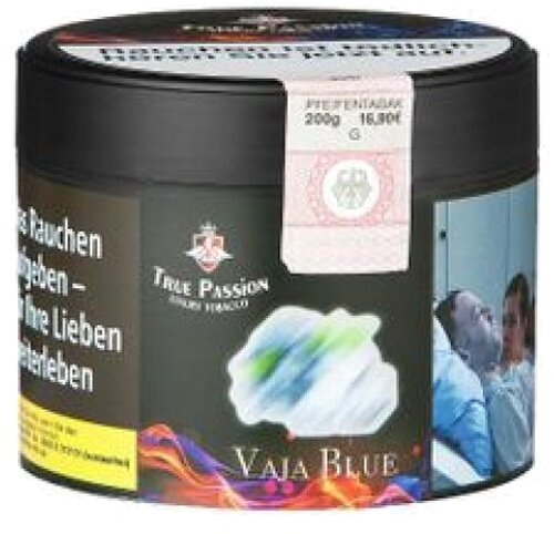True Passion Vaja Blue 200g Dose Wasserpfeifentabak True Passion Vaja Blue 200g Dose Wasserpfeifentabak