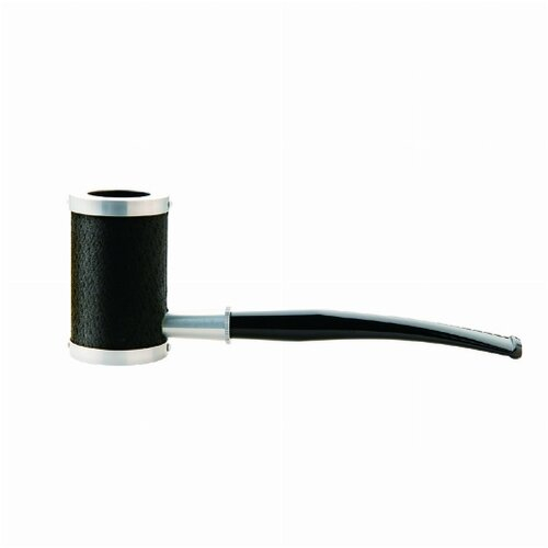 Tsuge Metal Tankard Pipe Leather Black