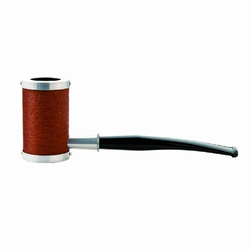 Tsuge Metal Tankard Pipe Leather Brown