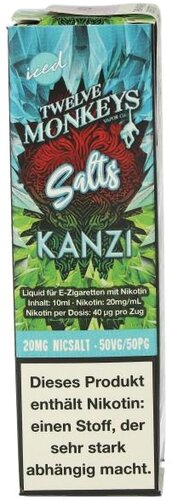 Twelve Monkeys Kanzi Nikotinsalzliquid 20mg