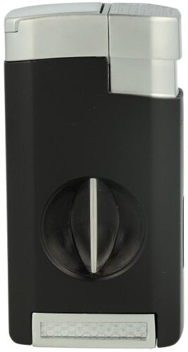 Tycoon Excalibur Black/Chrom Zigarrenfeuerzeug 3er Jetflame mit V-Cutter Tycoon Excalibur Black/Chrom Zigarrenfeuerzeug 3er Jetflame mit V-Cutter