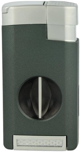 Tycoon Excalibur Green/Chrom Zigarrenfeuerzeug 3er Jetflame mit V-Cutter