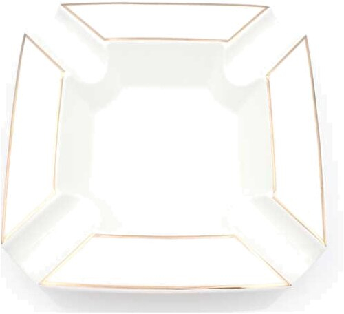 Tycoon Zigarrenscher Keramik weiß-gold