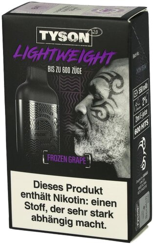 Tyson 2.0 Lightweight Frozen Grape 20mg Einweg E-Zigarette