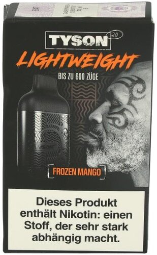 Tyson 2.0 Lightweight Frozen Mango 20mg Einweg E-Zigarette